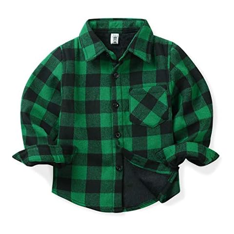 Aeslech Camisa de tela escocesa forrada de forro polar Cover