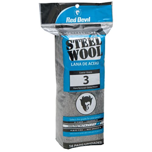 Image of Red Devil 0316 Steel Wool, 3 Coarse, (Pack of 16)