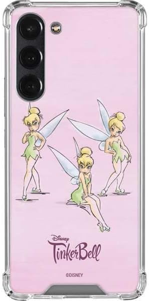 Skinit Clear Phone Case Compatible with Galaxy S23 Plus - Officially Licensed Disney Tinker Bell Water Color Art Poses Design