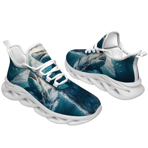 Shark Shoes for Men Running Walking Tennis Shoes Fashion Sneakers2