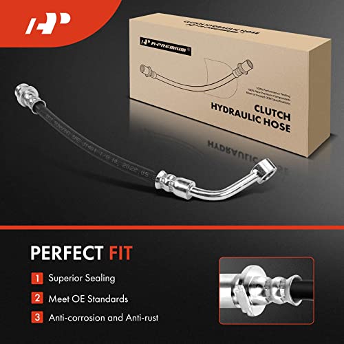 A-Premium Clutch Hydraulic Hose Line Compatible With Hyundai Elantra 2001-2006, Tiburon 2003-2008 & Kia Spectra Spectra5 2005-2009 L4 2.0L, Replace# 416402D000 #TOP6