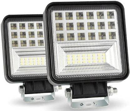 42 LED Fog Light Square Flood Driving Lamp for Car, Off Road Truck, Jeep, SUV, ATV and UTV Fog Lamp, Headlight Car, Van, Motorbike (12 V, 42 W) Pack of 2 (3 Months Warranty)-image-22