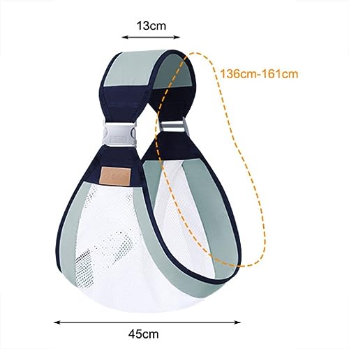 Sling De Bebe Carregador Canguru Segurar Filho Ajustável Confortável e Seguro (Verde)