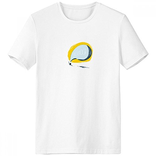 T-shirt blanc Univers Cat Alien en coton doux pour homme taille XL
