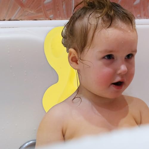 Alfombrilla de baño para bebés de esponja con forma de oso amarillo SHINEOFI 5