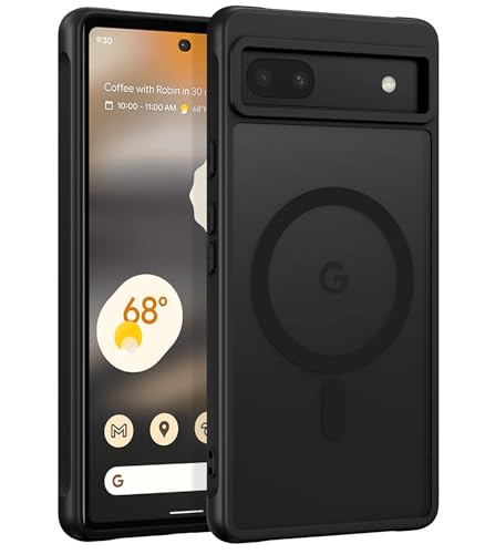 VENINGO Google Pixel 6a �P�[�X Magsafe�Ή� �}�O�l�b�g���� ���C�A���X�[�d �ČRMIL�K�i �ϏՌ� �w��Ȃ� ���ςȂ� �S�ʕی� �w��h�~ �X�g���b�v�z�[���t�� ������ �}�b�g�d�グ �O�[�O�� �s�N�Z�� 6a �P�[�X �u���b