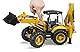 bruder 02454 - JCB 5CX eco Baggerlader - 1:16 Baustelle, Baufahrzeug, Löffelbagger, Heckbagger, Arbeiter, bworld, Baumaschine, Spielzeug