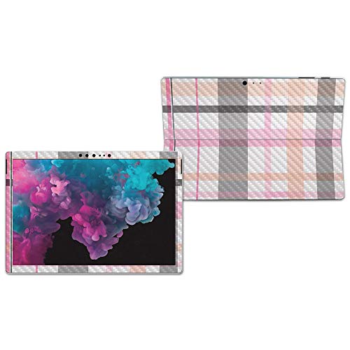 Image of MIGHTY SKINS MightySkins Carbon Fiber Skin for Microsoft Surface Pro 6 - Plaid | Protective, Durable Textured Carbon Fiber Finish | Easy to Apply, Remove, and Change Styles | Made in The USA