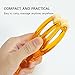 Angzhili 2 Pack Finger Massager,Finger Roller,Handheld Finger Massage Tool for Blood Circulation and Stress Relief,Plastic Double Rubber Roller Massager (with Steel Ball)