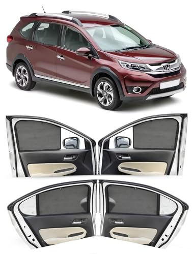 Image of Autofact Car Sunshades for Honda BRV, UV Protection, Useful Car Accessories, Custom fit Sun Shades for Side Windows, Set of 6