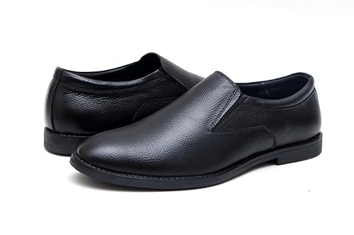 Image of ARAMISH Men's Genuine Leather Moccasin Slip On Formal Shoes