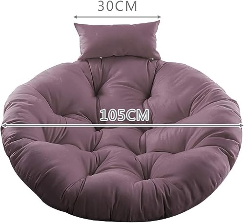 Coussin papasan rond D105cm pour fauteuil suspendu de jardin