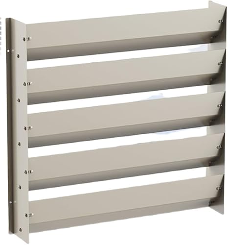 KryZaro 通?口 (換気口)建築外部用エアコン室外機エアガイドパネル (45*45cm)|風防・放熱保護機能付き|方向転換ルーバー + 吹出口調整バッフル 屋外環境対応