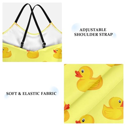 Cute Ducks Yellow Girls One Piece Swimsuit Beach Swimwear 208619543