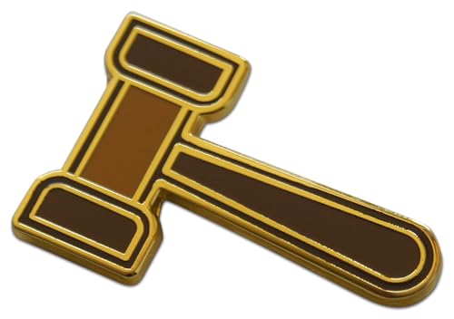 Image of Novel Merk Lawyer & Judge - Icons Lapel Pin, Hat Pin & Tie Tack Set - with Clutch Back
