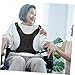 FRCOLOR Adjustable Safety for Elderly Anti-Fall Waist and Lap Support Vest-Style with Storage Pocket for Comfortable Seating