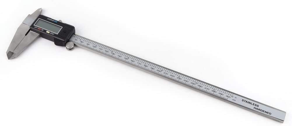 Cyfrowy zacisk, wysoka dokładność 0-300mm (12 cali) stalowa elektroniczna cyfrowa Duży wyświetlacz LCD Wiernik Mikrometr Wskaźnik Stainless Steel Miara Narzędzie