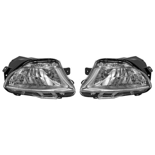 Halogen Fog Light Lamp,Left+Right Clear Front Bumper Fog Light Lamp For 2007-2010Lexus LS460,Front Fog Light Replacement Left Driver and Right Passenger Side