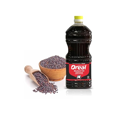 Oreal Premium Kachi Ghani Mustard Oil | 2 Litre | Natural & Pure Sarson Ka Tel | Cold Pressed | Cholesterol-Free | Rich in Omega 3 & 6 | Boosts Immunity | Ideal for Cooking & Pickling Sarso Oil Oreal Premium Kachi Ghani Mustard Oil | 2 Litre | Natural & Pure Sarson Ka Tel | Cold Pressed | Cholesterol-Free | Rich in Omega 3 & 6 | Boosts Immunity | Ideal for Cooking & Pickling Sarso Oil