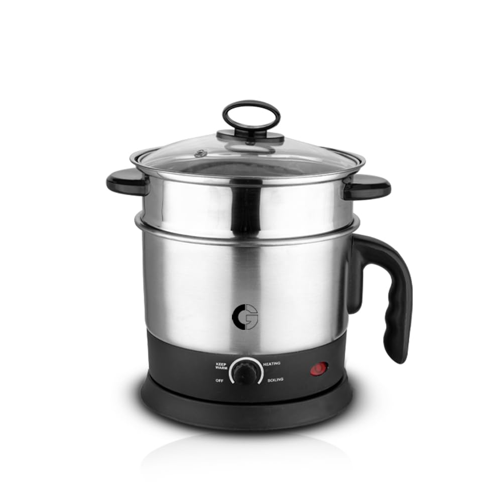 CG - EKMTSS12 SS 1.2 Ltr 600W Multipupose Kettle 1350W with Steamer, Egg Boiler, Variable Temperature Settings, Wide Mouth, Tea, Coffee, Egg, See Through Lid, 2Yr Replacement Manufacturer Warranty-image-43