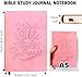 Bible Study Guide, Daily Devotional Journal with Scripture Summaries, Reflection Prompts, 66-Page Spiritual Notebook Includes Labels