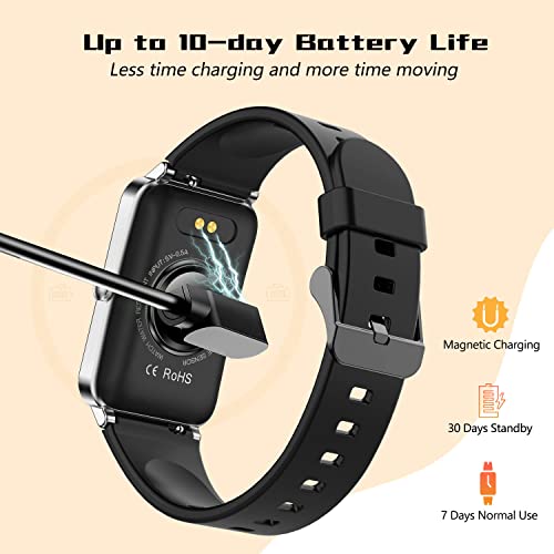 Orologio fitness tracker per donne e uomini, IP68