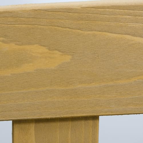 Outsunny Banco de Madera de 2 Plazas con Reposabrazos y Respaldo para Exterior Patio Terraza 143x51x85 cm Natural - imagen 9