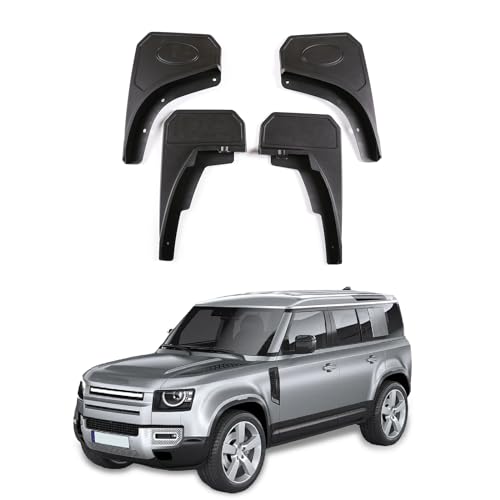 Image of Car Fenders Compatible with Land Rover Defender 90 110 2020-2024 Mudguard Mud Flaps Splash ABS Material Front Accessories Automobile Accessories 4PCS /Set (Black)