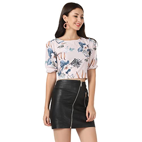 Image of Leriya Fashion Women Striped Top with Half Sleeves for Office Wear, Casual Wear Both Use to Western Top & Saree for Blouse