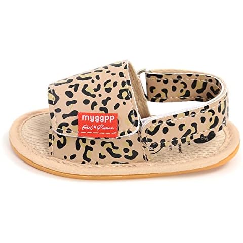 Sehfupoye Baby Sandals Infant Girls Boys First Walking Shoes Anti-Slip Rubber Sole Prewalkers Summer Open Toe Sandals Shoes 0-6M Cover