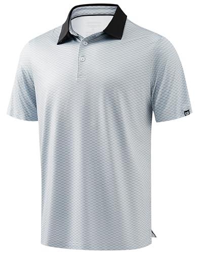 Image of Men's Golf Polo Shirts Dry Fit Performance Moisture Wicking Casual Print Golf Shirts for Men Breathable