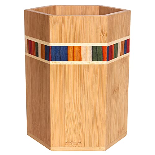 Totally Bamboo Baltique Marrakesh Collection Kitchen Utensil Holder, Large Cooking