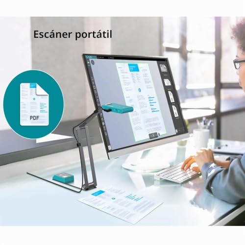 Visualizador webcam 4K multifunción 4 en 1 con USB y luz LED para Win y Mac 4