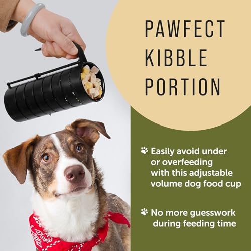 Tazas medidoras para alimento de mascotas, 2 unidades, negro, capacidad 2 tazas miniatura 2