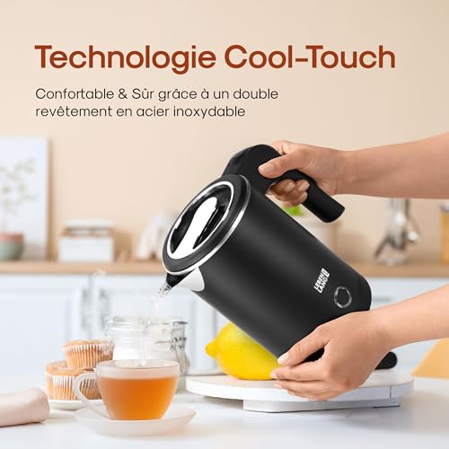 Bouilloire Electrique Petit Format 600W en Acier Inoxydable Durable - 6