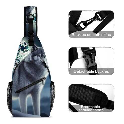 Morrales tipo sling para senderismo y uso casual miniatura 3