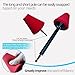 Noyfemr Drill Bit Cone Polisher, Metal Polishing Tool, Car Wheel Polishing Sponge, Polishing Pad, Polishing Ball, with Hand-Held Extension Bracket, Suitable for Hand Drill（with Screw Nut）