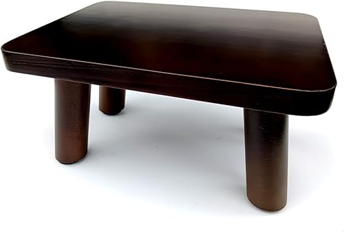 Miniatura 5 de Taburete corto de la marca de castaña taburete de madera, taburete de madera maciza, pequeño taburete corto, taburete para cambiar zapatos, taburete