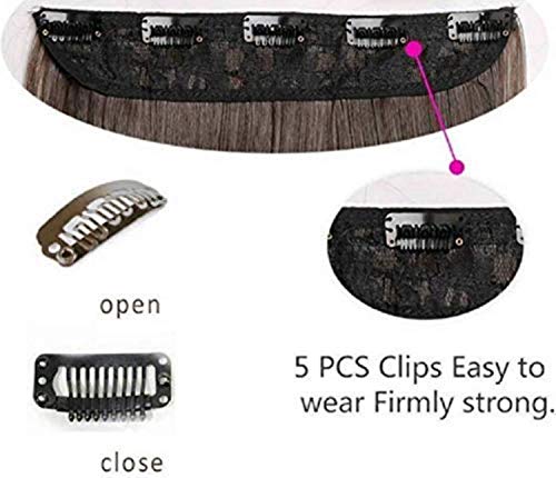 Image of curly hair extension (24 inch brown)
