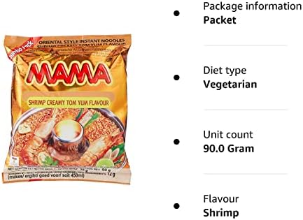 Mama Creamy Shrimp Tom Yum Flavour Noodle 90 g