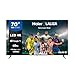 Haier Direct LED 4K UHD H70K800UX - Smart TV 70", Google TV, Dolby Audio y Dolby Vision, HDR 10, Smart Remote Control, Google Assistant, Bluetooth 5.1, DBX TV, HDMI 2.1 x 4, Sin Marcos, 2024