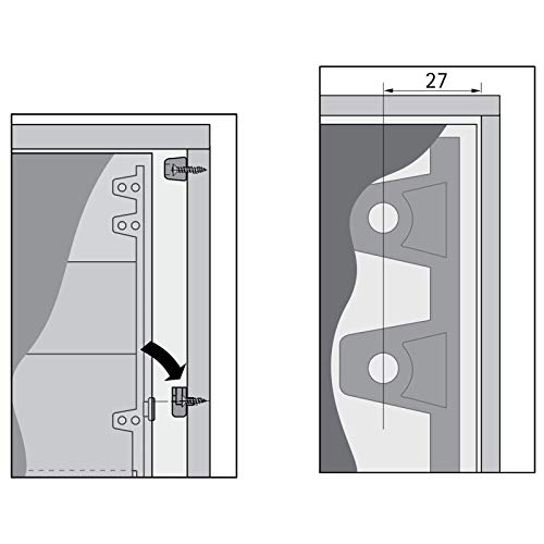 Guarnitura a Ribalta bianco puro per Scarpiere con...
