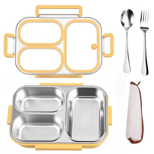 10 Best Stainless Steel Lunch Boxes for Stylish Meal Prep 10 Stainless Steel Lunch Box Kit with Fork/Spoon