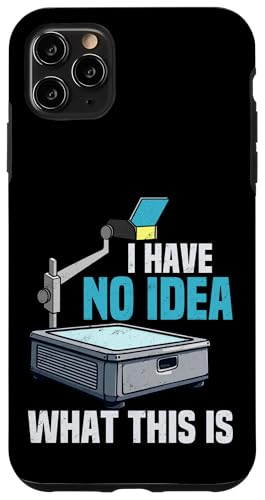 I Have No Idea This Is What Is Classic レトロ オーバーヘッド プロジェクター スマホケース iPhone 11 Pro Max 用