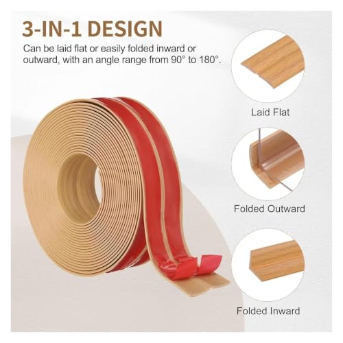 Protector de esquina de pared tiras de molduras autoadhesivas y cantos vivos 5