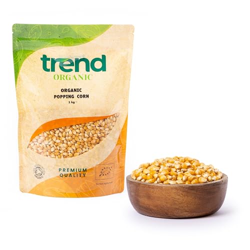 Trend Organic Popping Corn for Popcorn Lovers,1kg – Delicious Snack for School, Work, or Play Nights – High in Fibre, Certified Organic, Vegan, GMO-Free, No Additives No Preservatives, Raw - Image 5