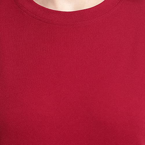 Image of RABBY Womens Poly Cotton Regular Fit Solid Track Suit with Round Neck and Full Sleeves Ideal for Yoga Workout Running and Daily Sportswear for Girls and Women