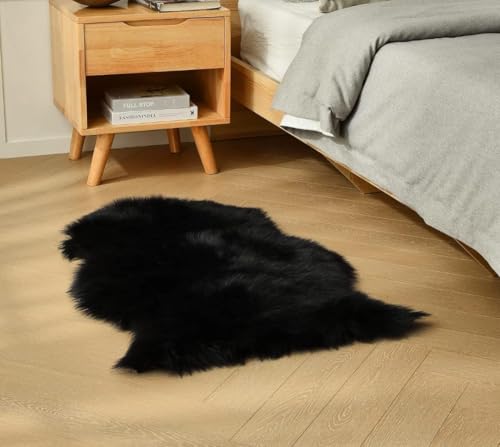 Image of VRB Dec 1 Mtr 60inch Fur White Cloth for Decoration,Baby Photoshoot Props Cloth for Decoration,Parties,Costumes, Gift Packing,Party Decor,Backdrop for Wedding mandap,Pooja (Black, 1 Mtr)