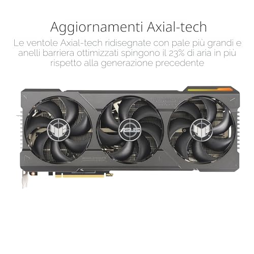 TUF Gaming NVIDIA GeForce RTX 4080 SUPER OC Edition Scheda Grafica 16 GB GDDR6X, 256 Bit, PCIe 4.0, HDMI, DisplayPort, Nero, TUF-RTX4080S-O16G-GAMING - Scheda video - Immagine 2