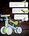 Lilian&Gema Baby Balance Bike Toys for 1+ Year Old Boys Gifts, Colorful Lighting No Pedal Toddler Bike, 12-24 Month Kids First Ride on Toy with 4 Silence Wheels, One Year Old Boy Birthday Gift